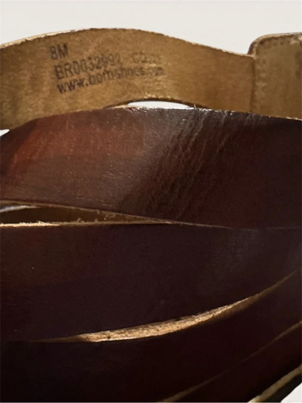 Born Brown Leather Strappy Sandals